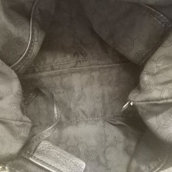 Michael Kors Black Soft Leather Fulton Chain Satchel - Picture 12 of 14